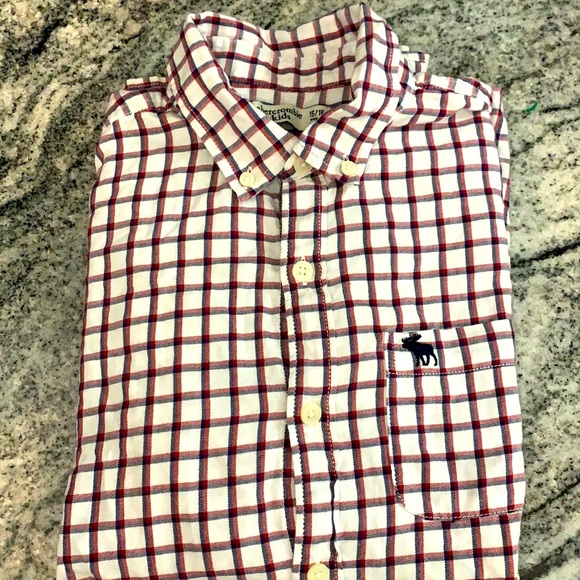 Kids Abercrombie LS button down shirt EUC 15/16 - Picture 1 of 4